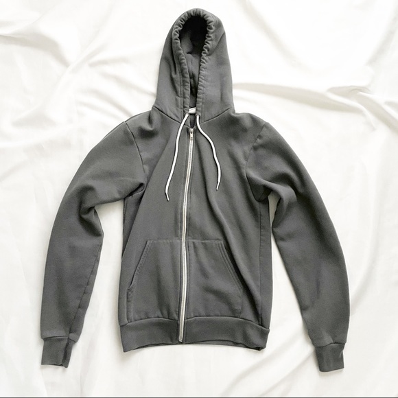 American Apparel Jackets & Blazers - American Apparel Grey Zip Hoodie